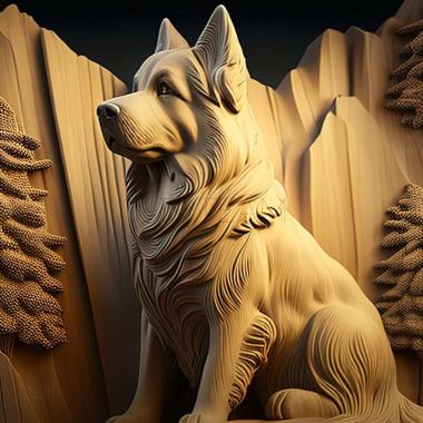 3D model Bukovina Shepherd dog (STL)